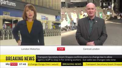 In the midst of the largest British rail strikes for 30 years, here is General Secretary of the RMT rail union Mick Lynch giving 0 fucks against the media