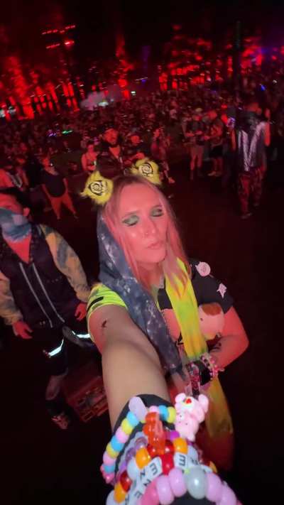 The night is hot and wild at the festival