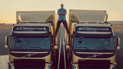 Ads back then. "Volvo Trucks - Epic Split 2013" Feat. John Claude Van Damme