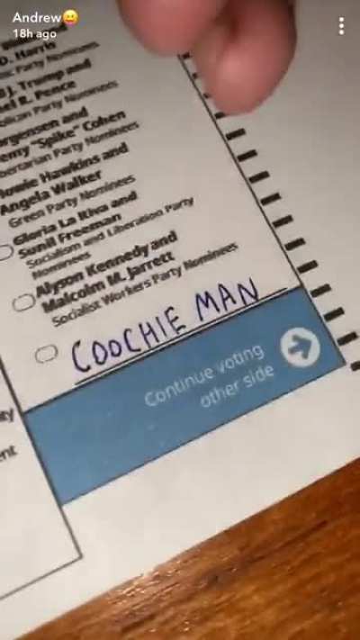 Every vote counts