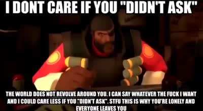 Demoman has a message