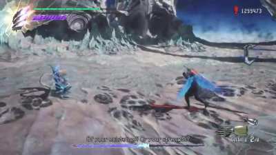 Cool thing about vergils doppelganger is he mimics his taunts and down animation
