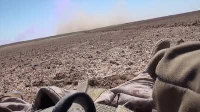 Bullets flying past soldier in Afghanistan + A.10 Gun run