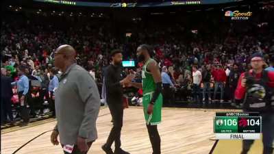 [Highlight] Pascal Siakim spins and loses the ball to Al Horford and the game is over vs the Toronto Raptors vs an injured Celtics squad as Al is out of there