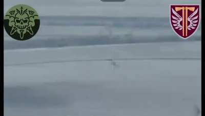 An FPV Drone from the Ukrainian 77th Airmobile Brigade destroys a Russian Tank [Published 25/04/2024]