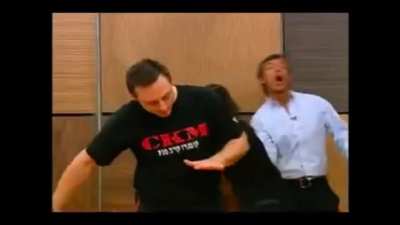 Magdalena Montes and Janine Leal Talk and Practice Kicks, Knees and Grabs to the Balls in Self-Defense Class in Chilean TV Show Ma&ntilde;aneros (circa 2010)
