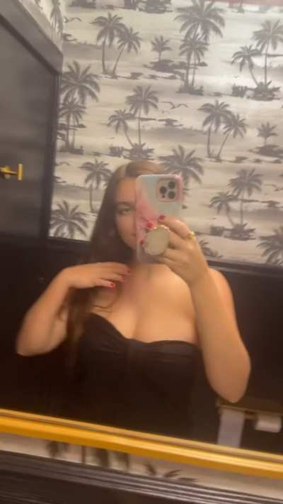 Quick bathroom flash at the restaurant