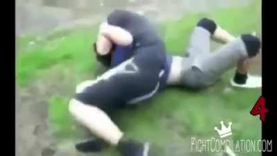 Hip throw and suplex in a street fight