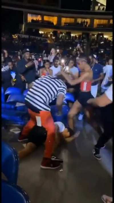 Woman gets knocked out after brawl erupts during a RodWave concert
