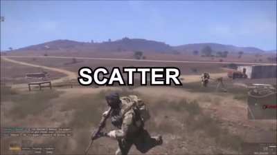 To call an airstrike