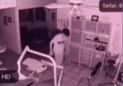 He scared the ghost away