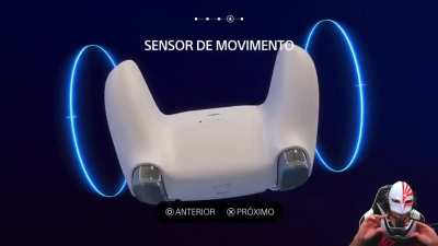 This braziliam streamer called "heitir" was testing the ps5 controller