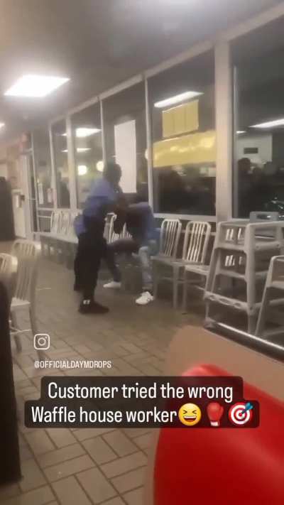 Whooped at Waffle Housel