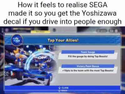 Canonically, it was Charmy Bee behind the wheel