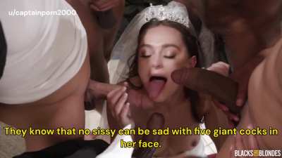 A Sissy Gangbanged at the Altar