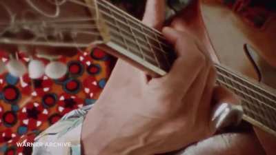 Watch Jimi Hendrix’s Masterful 12-String Acoustic Rendition of Hear My Train A Comin. In this much-adored clip from December 1967,Jimi Hendrix is playing a 1960 Zemaitis 12-string acoustic guitar tuned down two tones to C standard for that deep, Lead Bell