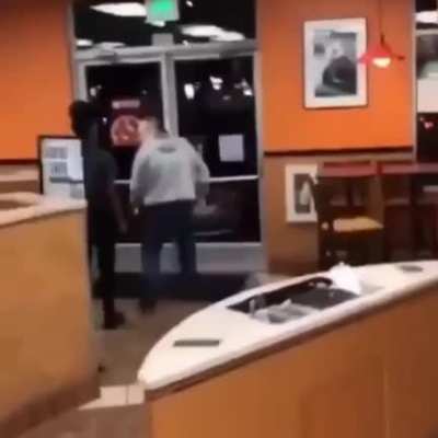 "Racist inbred boomer gets slapped"
