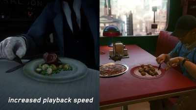 Eating animations in Red Dead Redemption 2