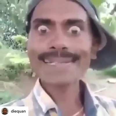 incre&iacute;ble hlmbre indio moviendose los ojos