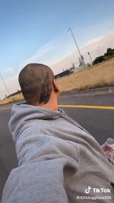 Mexican cholo in skateboards