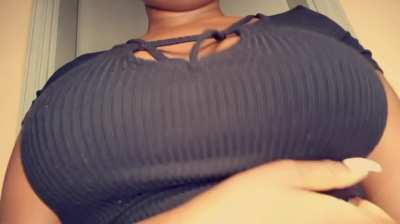 Running errands without a bra today
