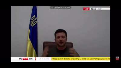 Footage from Times and Sky News of the atrocities in Ukraine. Even the translator can&rsquo;t keep it together during Volodymyr Zelenskyy&rsquo;s speech.
