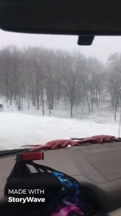 Both of these guys had just passed me at 60MPH in whiteout conditions, first snow of the year. Be careful &amp;amp; smart everyone