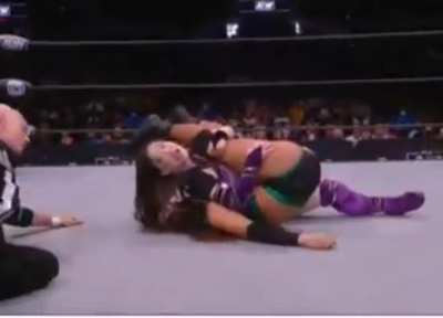 Ashley D easily folded over after a squash beat down