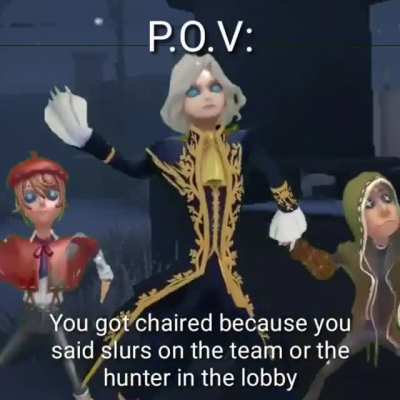 "Your on your own " That Chaired guy who got emoted due to slurs.
