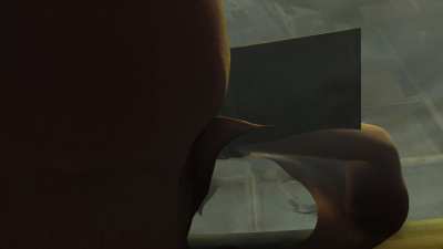 Here's a freecam from Metro Last Light of two nude women taking a bath and showering
