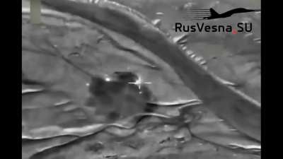 Archival footage of a Ka-52 "Alligator" and a Su-24M bomber striking targets in the Syrian Itria region, posted on June 24th 2021