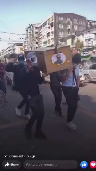 Saw this on facebook. Astronomia but recreated in the protests against the military coup in Burma!