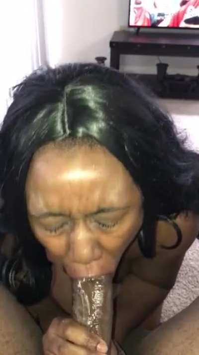 Sucking a bbc