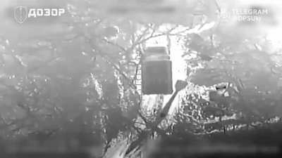 Compilation of Ukrainian drone drop attacks by the border guard on Russian equipment, hideouts, and storage. Includes attacks on SPGs, armored vehicles, and trucks all in the Svatove direction, Luhansk Oblast.