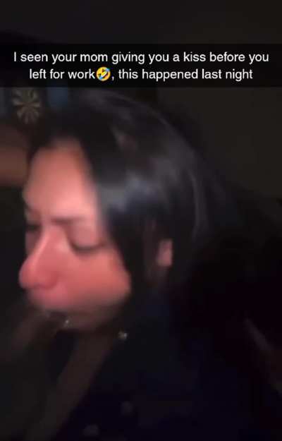 Will you keep kissing your mom's mouth? Knowing the black neighbors dick has been in it