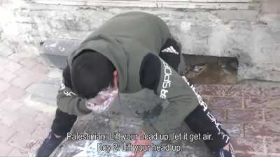 This soldier assaulted a child for asking him about his stolen bike. When the child's father asked why he did it, he answered: "I am not afraid." The child kept crying until medics arrived. The soldier doesn't like being bothered so please don't spread th