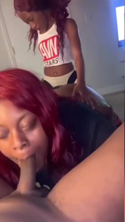 XHM | Blowjob & Strapon Threesome | @hornyblkguy