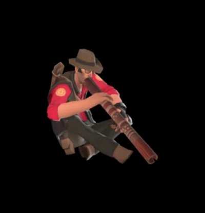 sniper becomes the didgeridoo itself