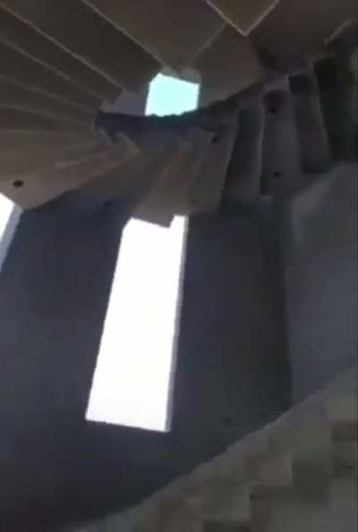 Concrete stairs are done, Boss!