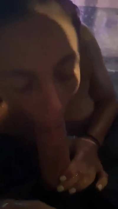 Blowjob in the rain