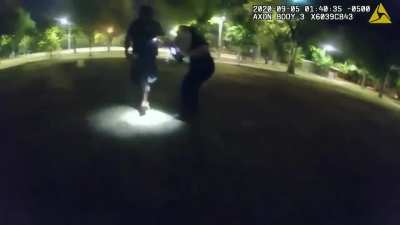 Officer is saved, but will certainly require some rehabilitation.