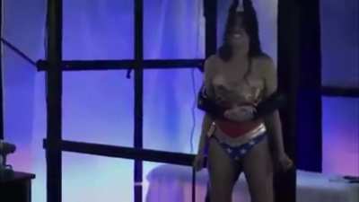 Bro why is Wonder Woman trying to break free? If I was her I&rsquo;d let the woman in black (named Widow btw) entrap me!