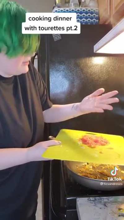 This has 1.2 MILLION likes. She&rsquo;s faking Tourettes for clout.