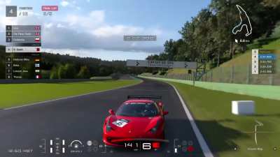 Last lap mistake