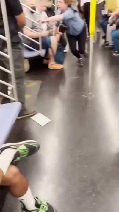 Karen puts on a show in train