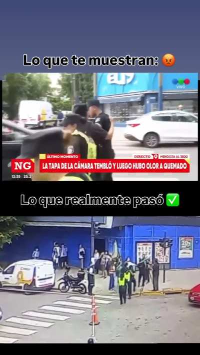 Lo que muestran los noticieros vs lo que realmente paso.