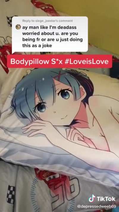 I really hope this is satire, but considering that he owns the pillow...