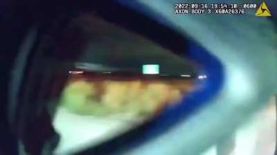 Colorado cops handcuff woman in squad car parked on train tracks and run away leaving her trapped inside as train approaches and hits the car with the woman inside. Yareni Rios-Gonzalez, 20, suffered 9 broken ribs, broken arm, broken teeth, head, back and