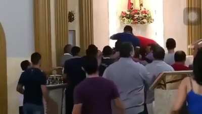 "I'm going to rob a church during the service, after all what can go wrong?"