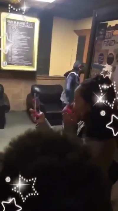 Guy tries to start shit with a guy 3x his size 👀